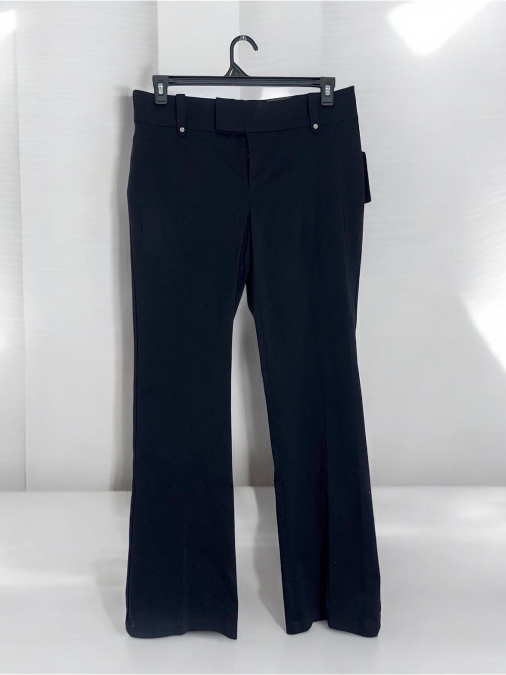 Flirtatious Women's Black Boot-Cut Stretch Dress Pants style 15 Juniors NWT